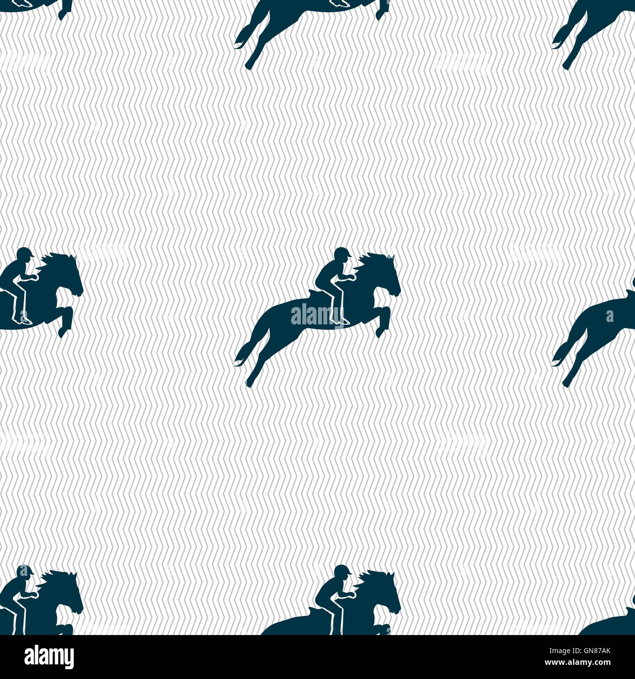 Horse race. Derby. Equestrian sport. Silhouette of racing horse icon ...