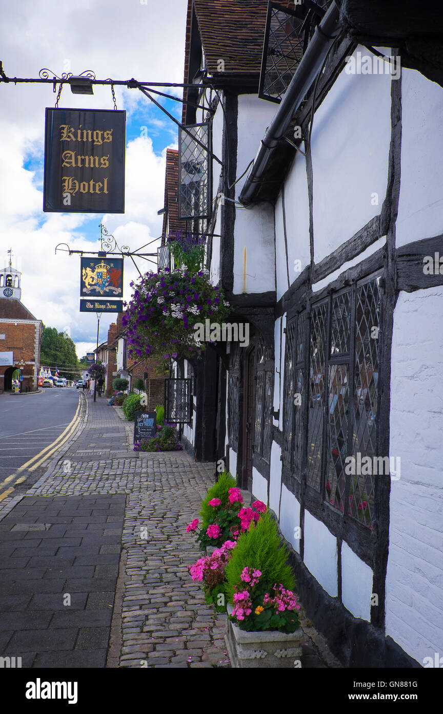 main street in the beautiful town of old amersham ,england Stock Photo