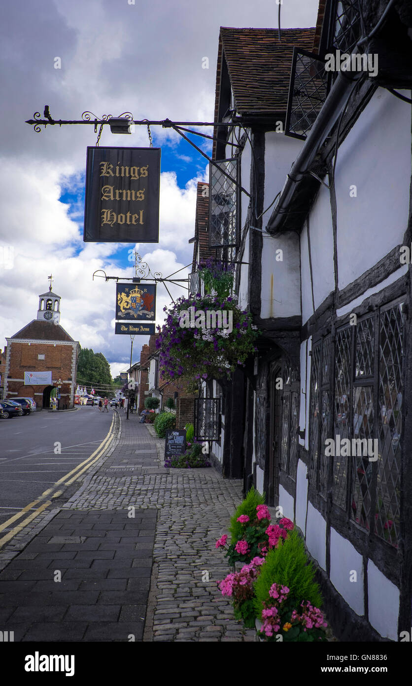 the main street in the beautiful town of old amersham ,england Stock
