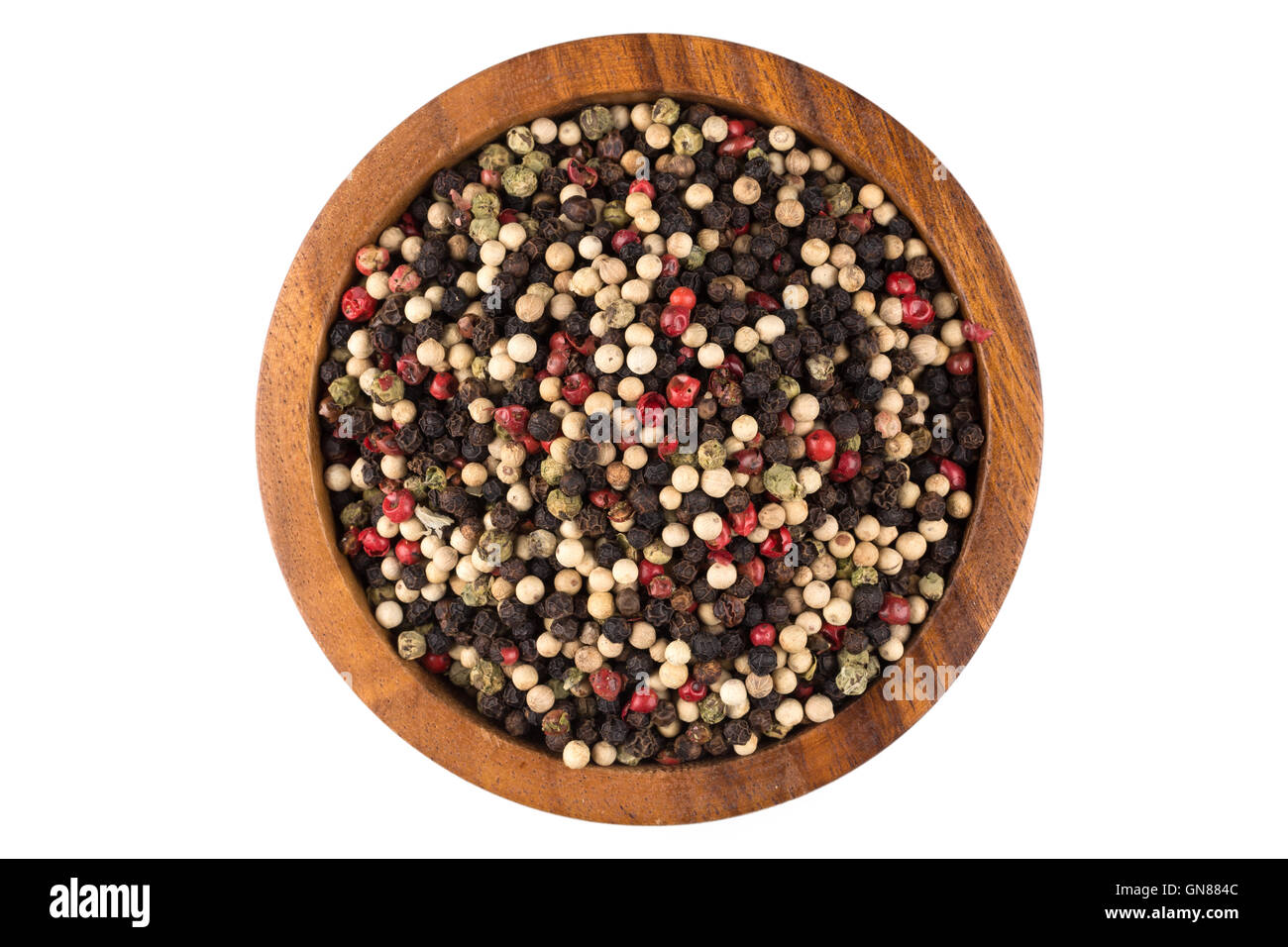 bowl of various pepper peppercorns seeds mix on white Stock Photo Alamy