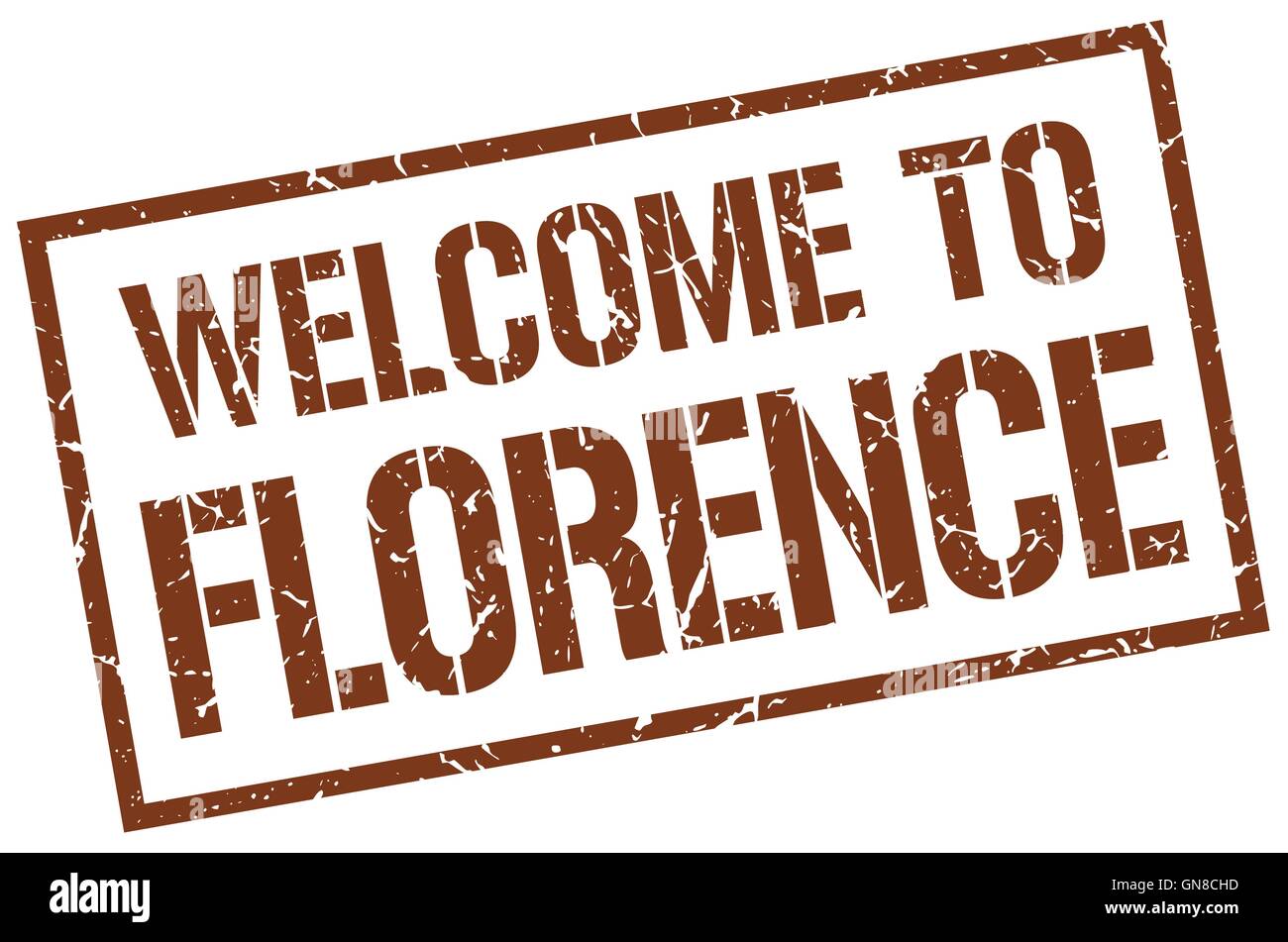 welcome to Florence stamp Stock Vector Image & Art - Alamy