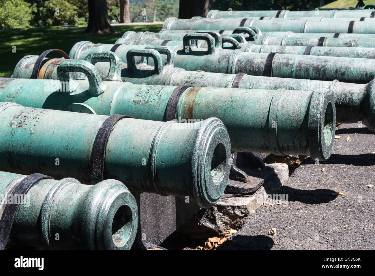 Cannons on Trophy Point, USMA, West Point, NY Stock Photo Alamy
