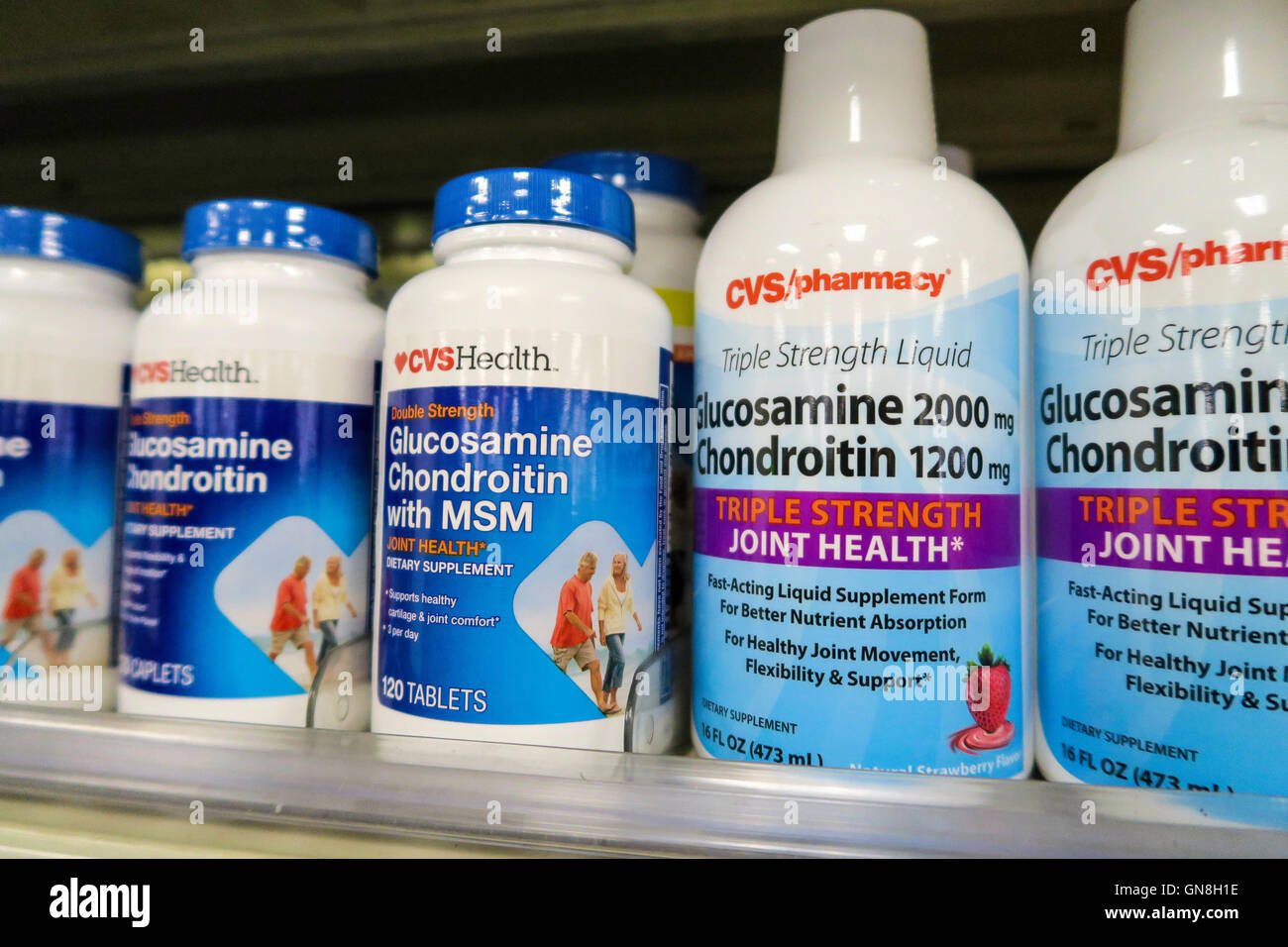 Store brand dietary supplement CVS Pharmacy Drug Store, NYC, USA Stock ...
