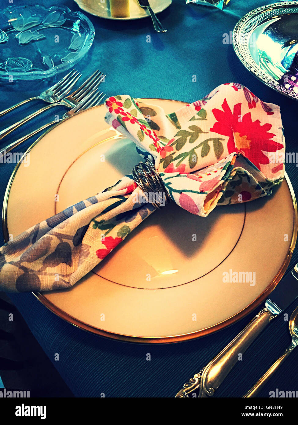 Tablesetting Stock Photo