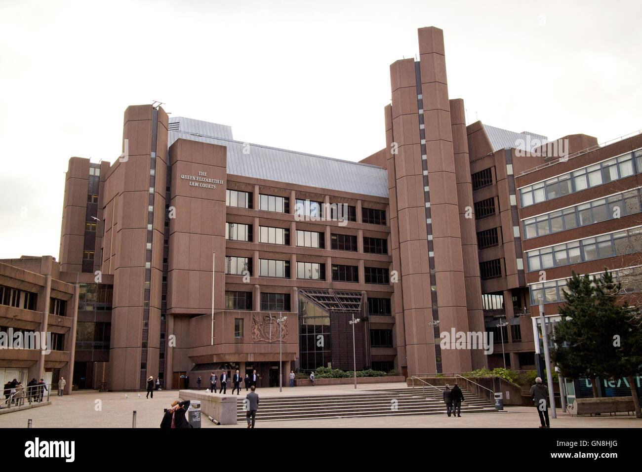 The Queen Elizabeth II law courts featuring Liverpool Crown Court Merseyside UK Stock Photo