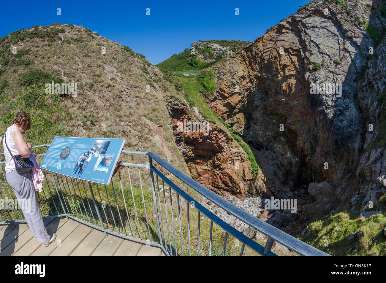 The Devil s Hole On The Channel Island Of Jersey A Blowhole On Jersey The Devil s Hole On The Channel Island Of Jersey A Blowhole On Jersey