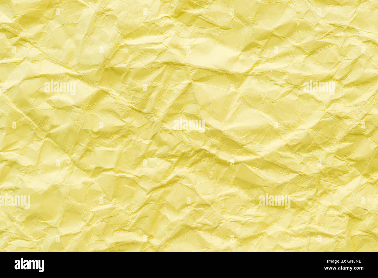 Yellow crumpled paper background texture hires stock photography and