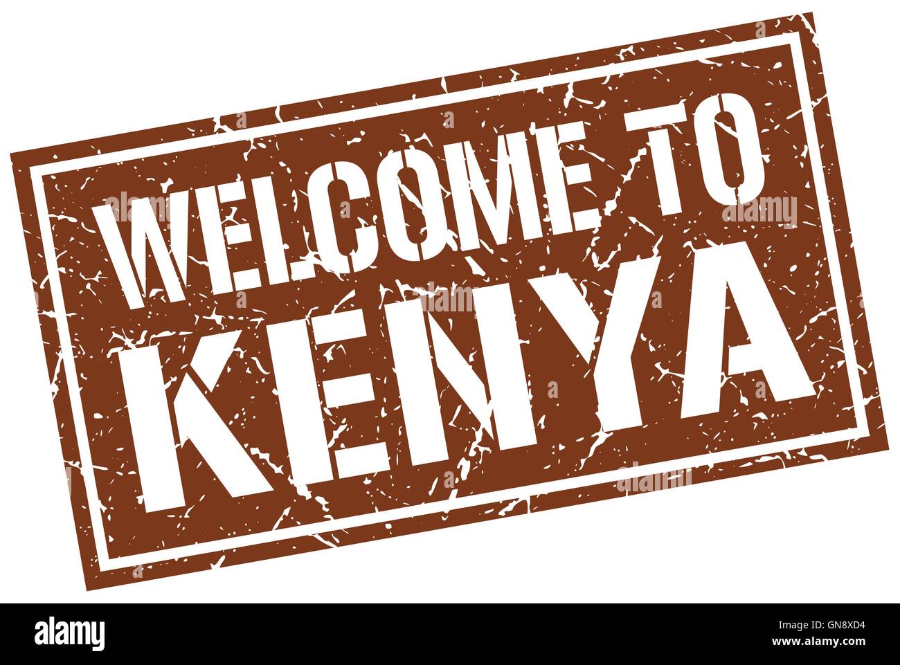 welcome-to-kenya-stamp-stock-vector-image-art-alamy