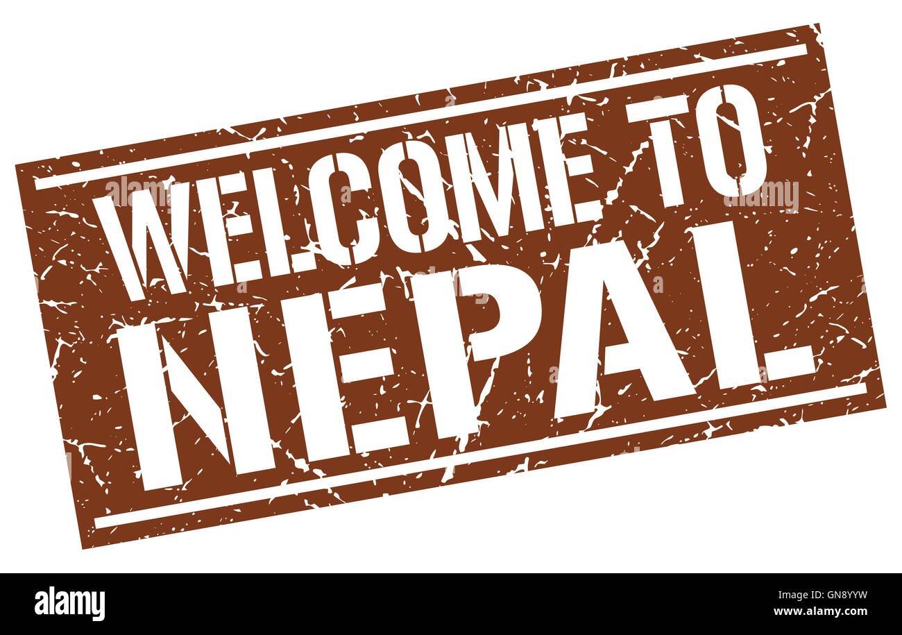 welcome to Nepal stamp Stock Vector Image & Art - Alamy
