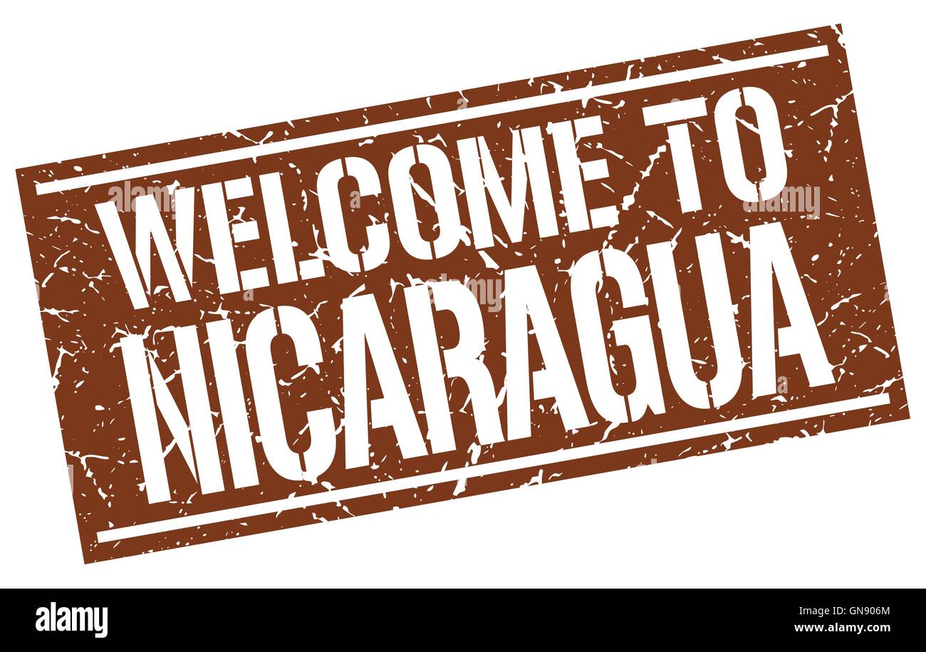 welcome to Nicaragua stamp Stock Vector Image &amp; Art - Alamy
