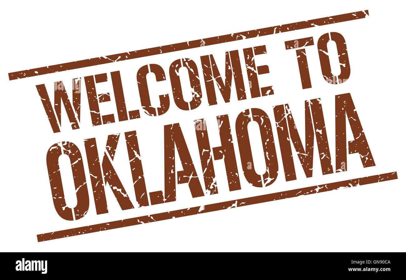 Welcome To Oklahoma Stamp Stock Vector Image And Art Alamy