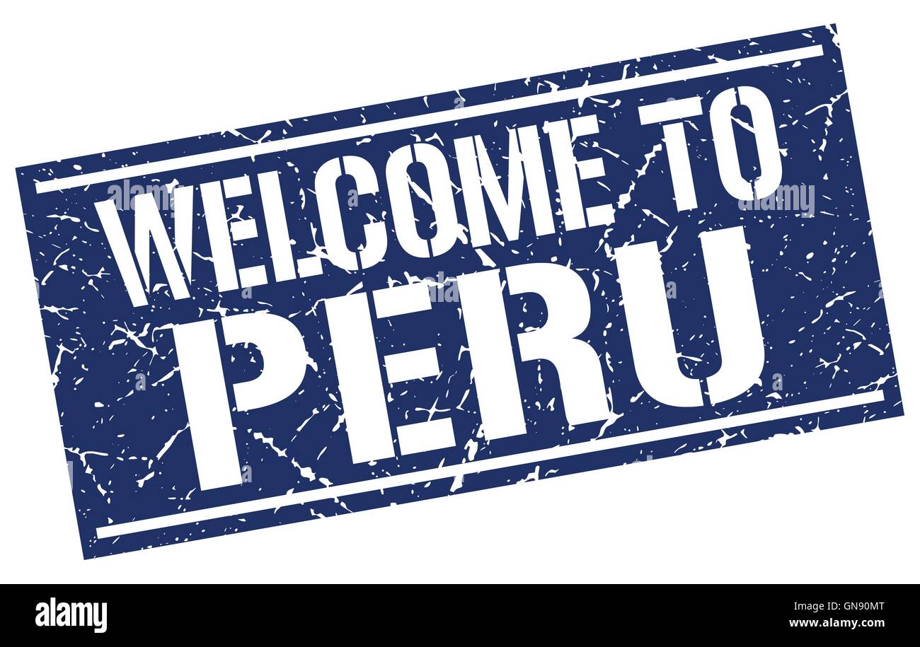 welcome to Peru stamp Stock Vector Image & Art - Alamy