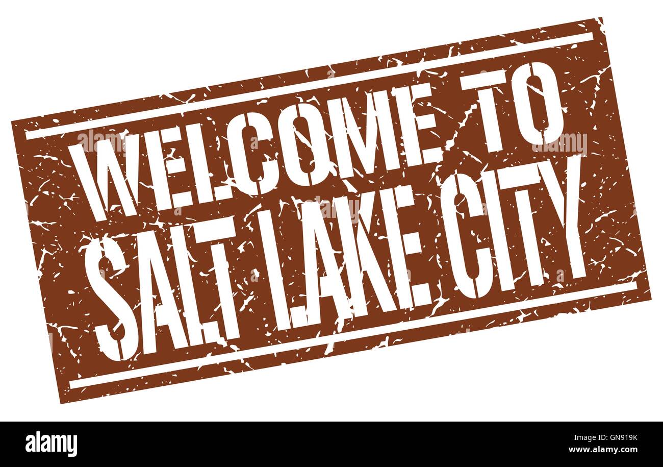 Welcome To Salt Lake City Stamp Stock Vector Image And Art Alamy 