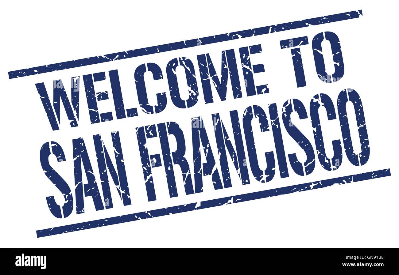 welcome to San Francisco stamp Stock Vector Image & Art - Alamy