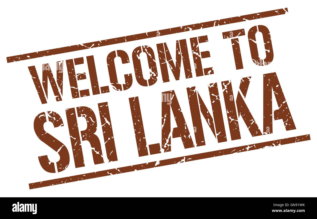 welcome to Sri Lanka stamp Stock Vector Image & Art - Alamy