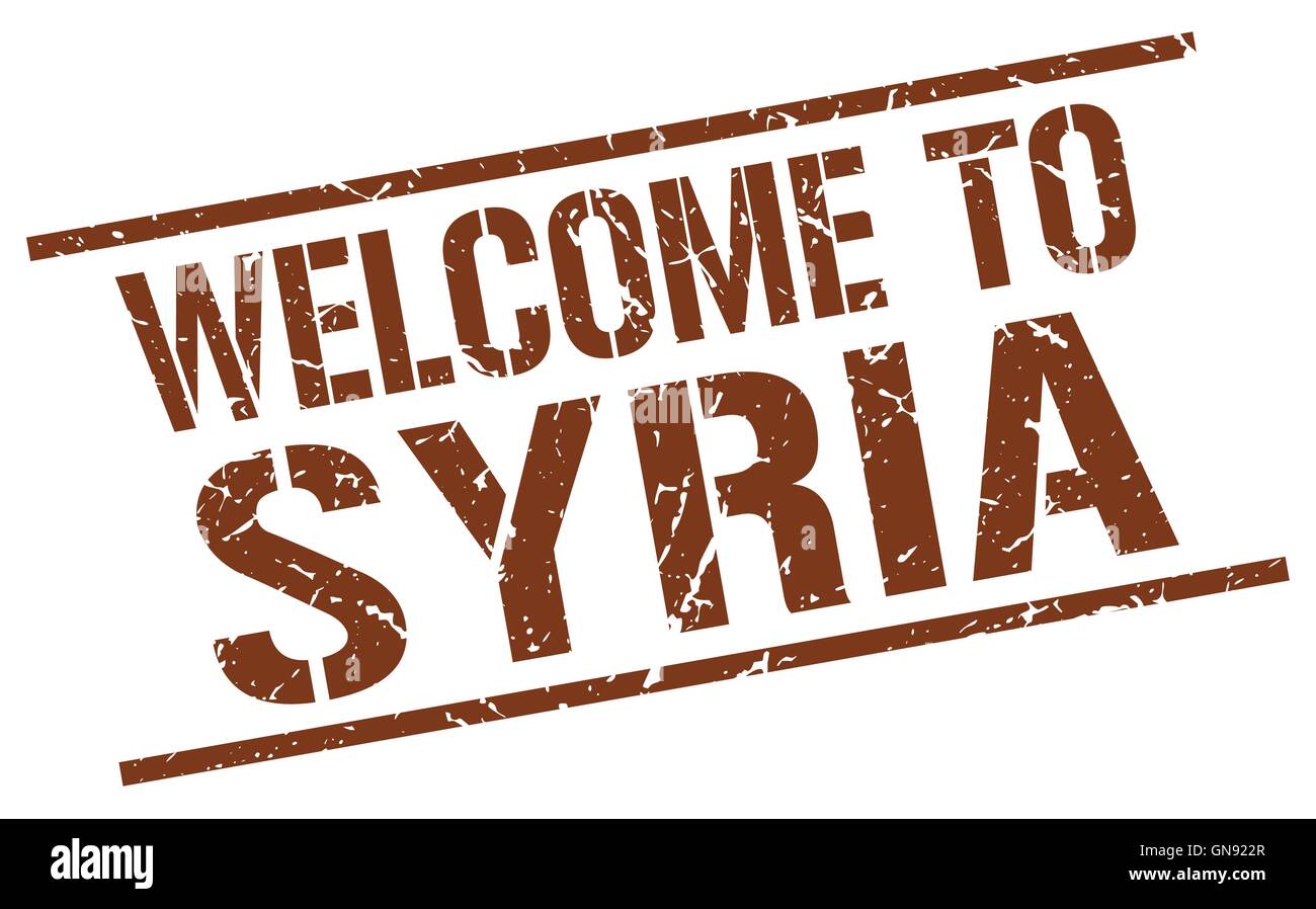welcome to Syria stamp Stock Vector Image & Art - Alamy