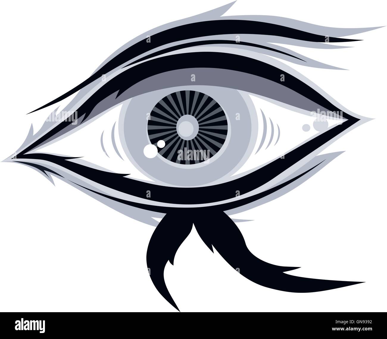 eye illustration Stock Vector