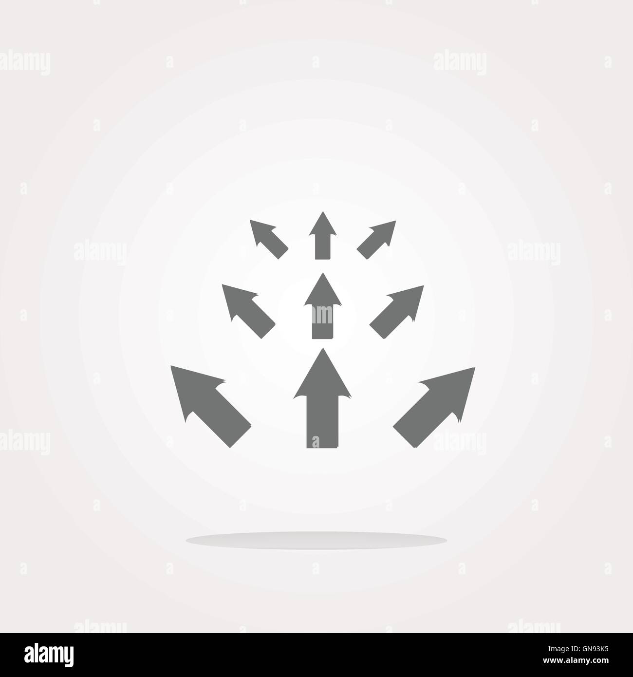 vector arrow set. web icon button isolated on white Stock Vector Image ...