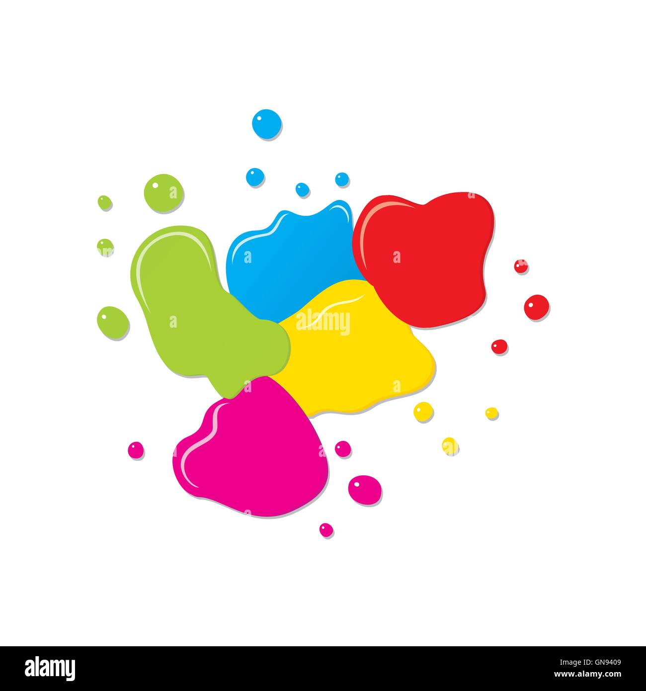 abstract color splash background vector Stock Vector