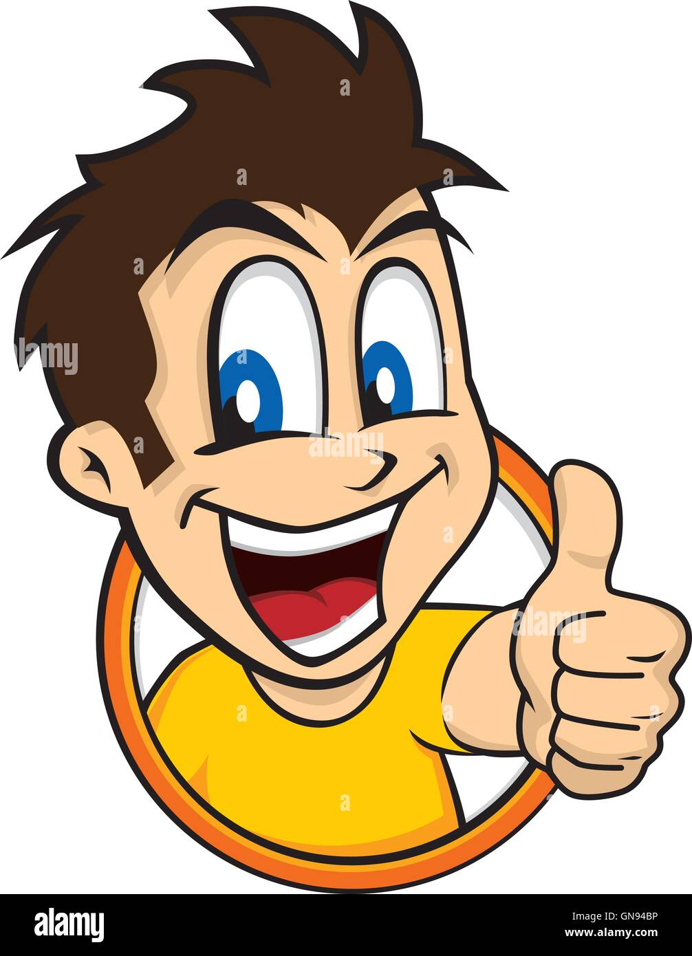 cartoon guy thumbs up Stock Vector Image & Art - Alamy