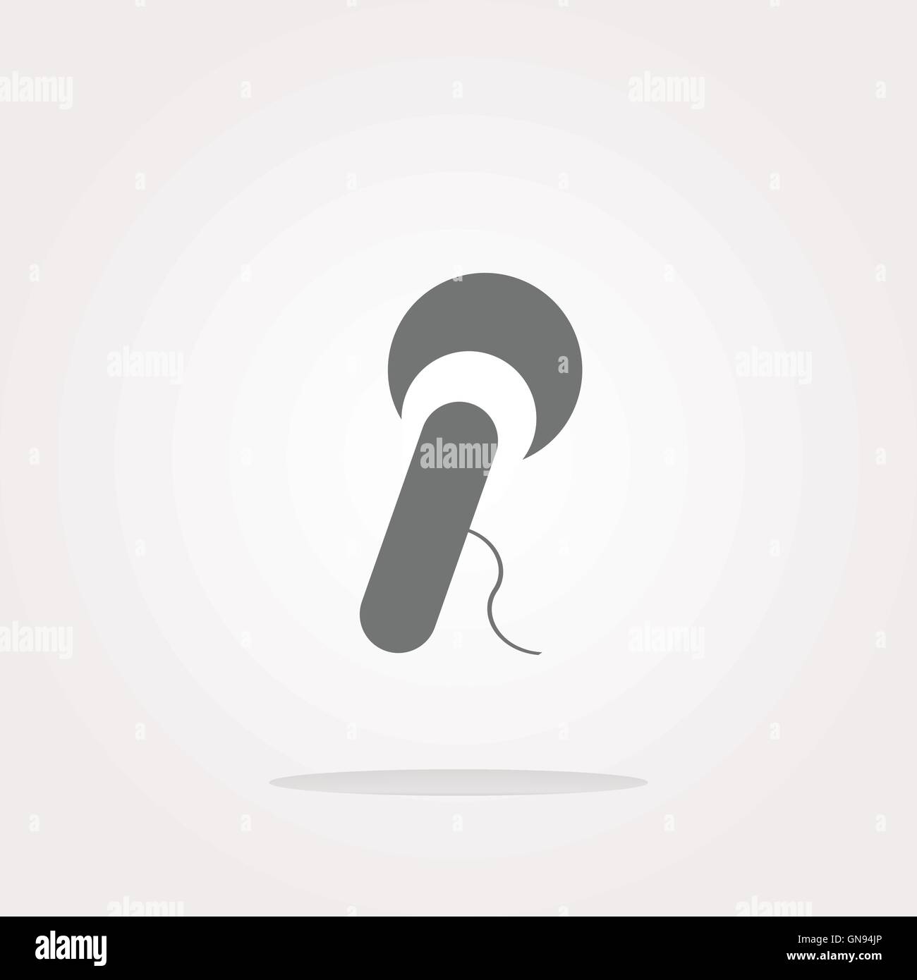 vector microphone icon web button isolated on white background Stock ...