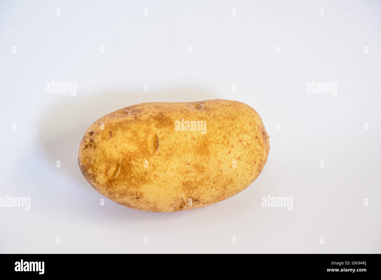 Light Room Shooting of Close Up Potato with all detail Stock Photo