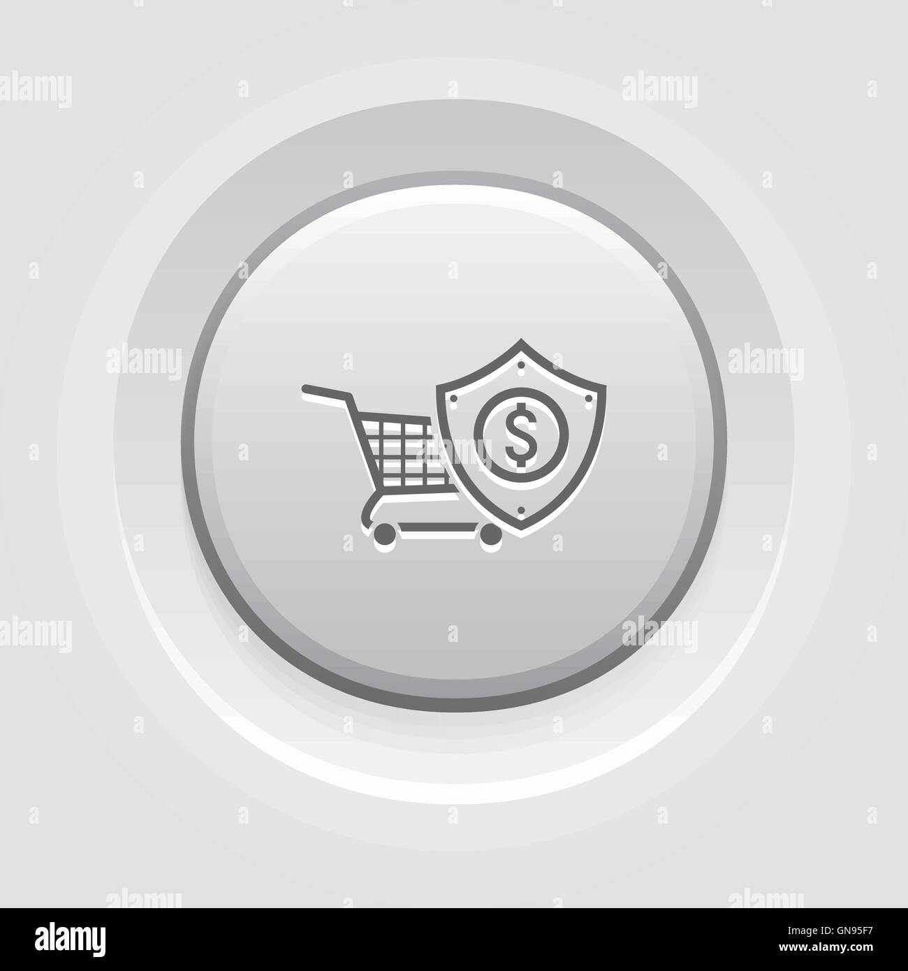 Safe  Shopping Icon Stock Vector