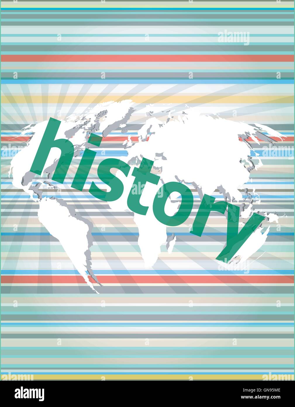 Time concept history on digital background vector quotation marks with