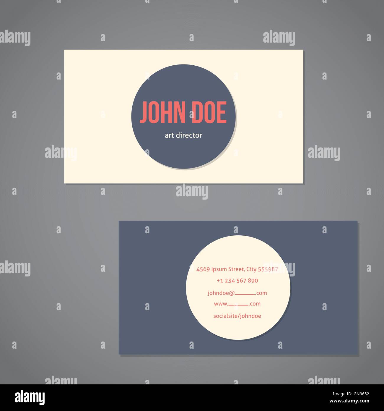 Simplot Business Card Simplistic flat business card Stock Vector Image & Art - Alamy