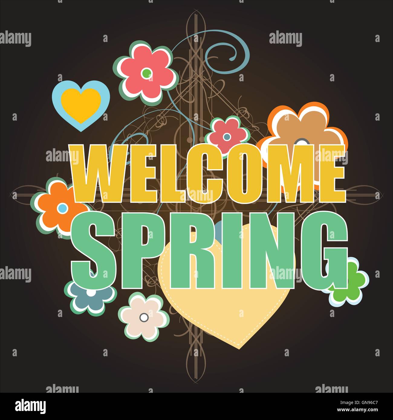 Spring Holiday Card. Spring Vector. Spring
