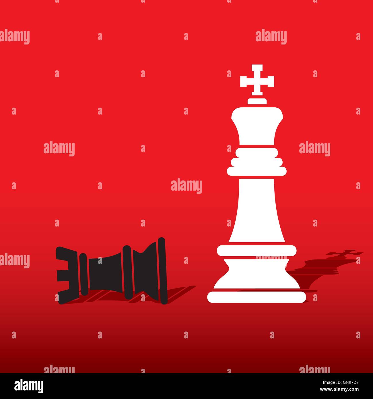 Chess game red black and white hi-res stock photography and images - Alamy