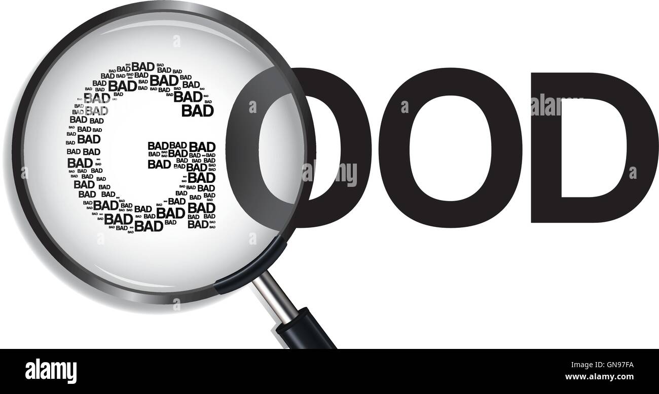 Good and bad Stock Vector Images - Alamy