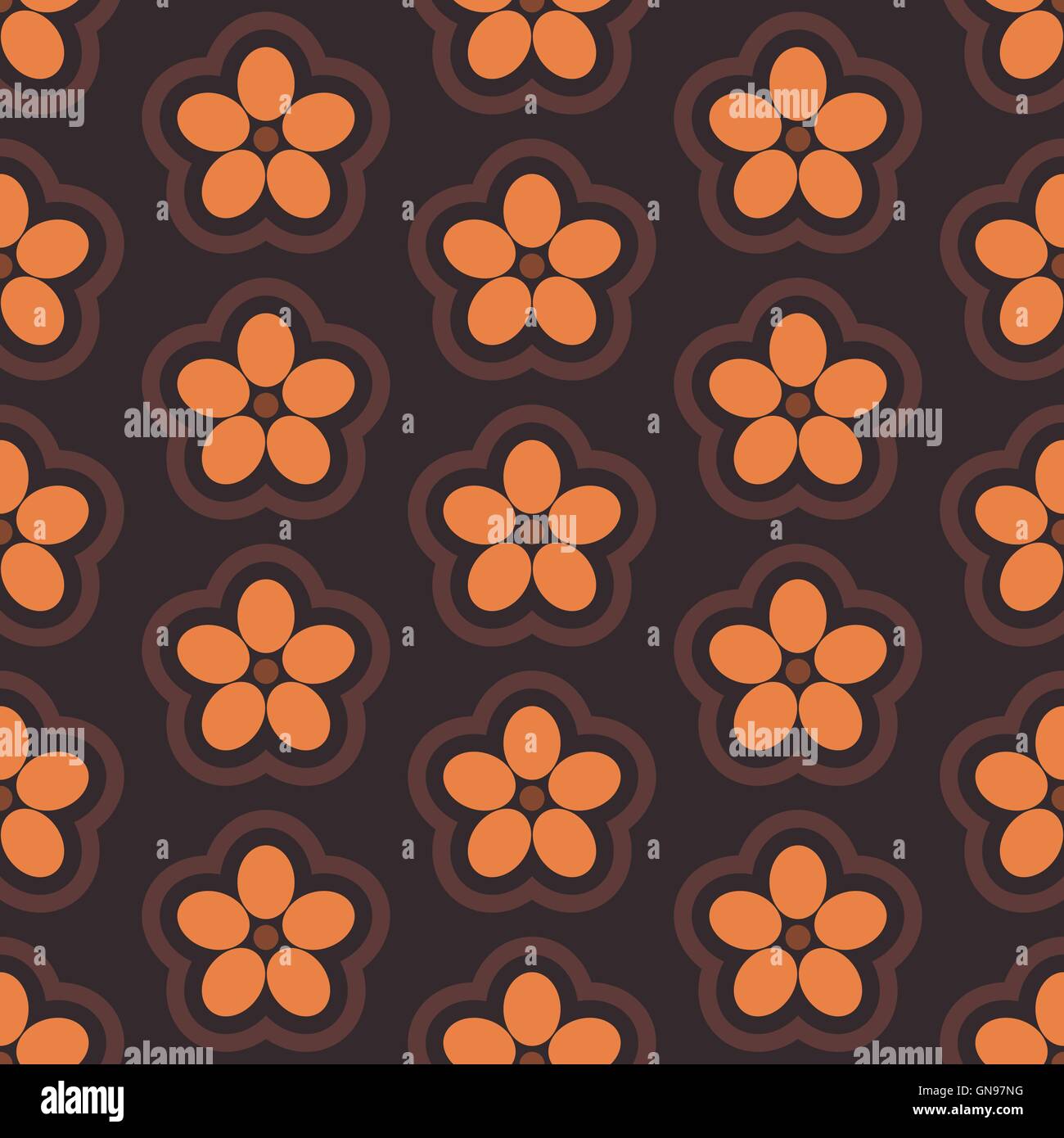 Floral seamless background, vector illustration Stock Vector Image ...