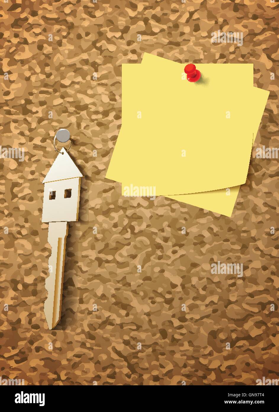 keys on cork board Stock Vector Image & Art Alamy