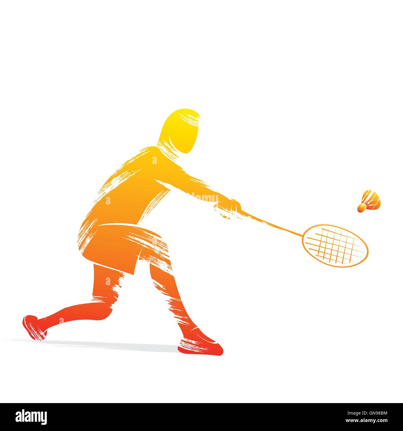 badminton player design vector Stock Vector Image & Art - Alamy