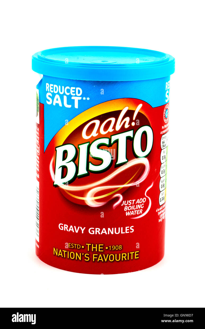 Reduced Salt Bisto Gravy Granules Stock Photo