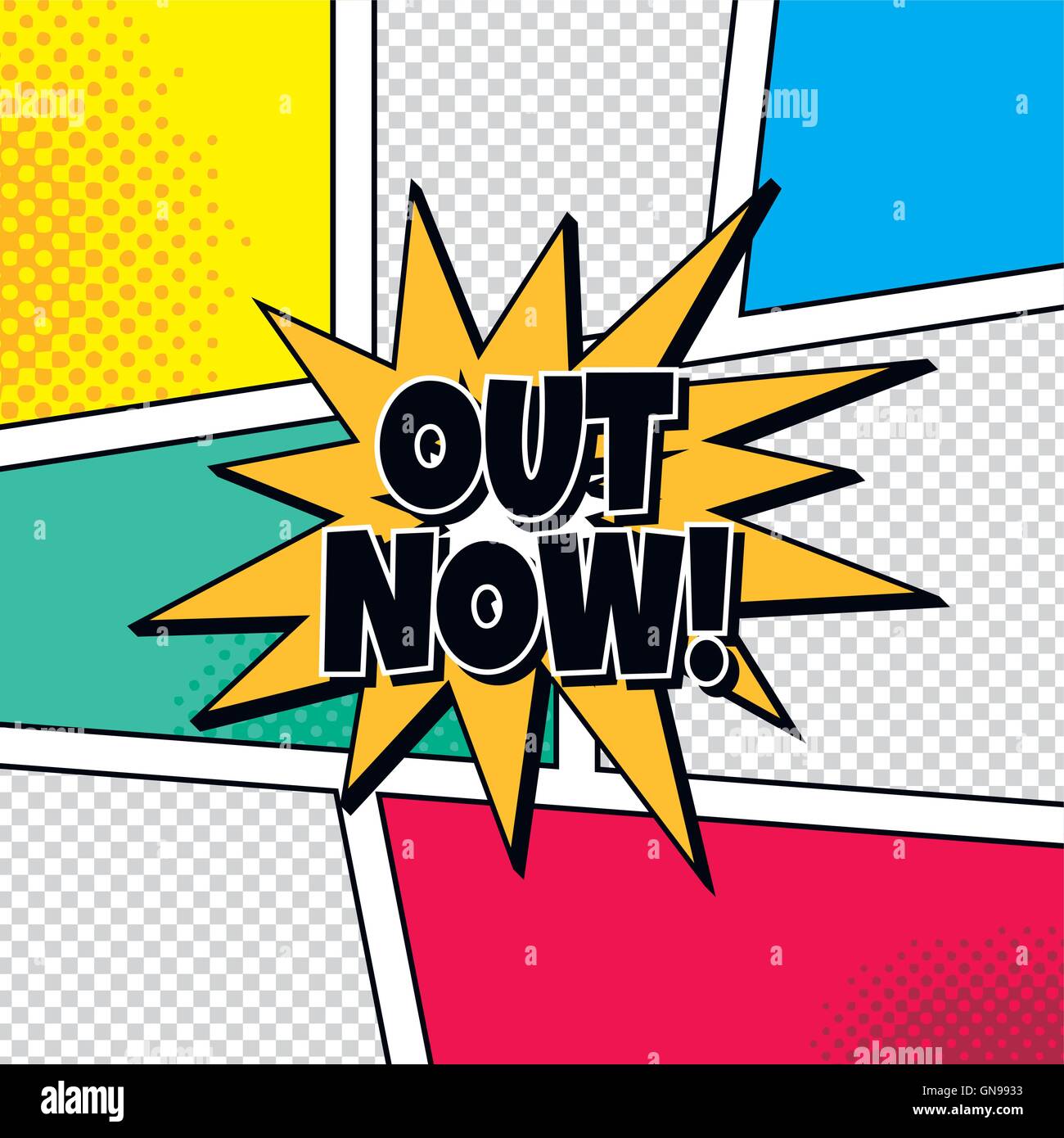 cartoon theme comic template Stock Vector