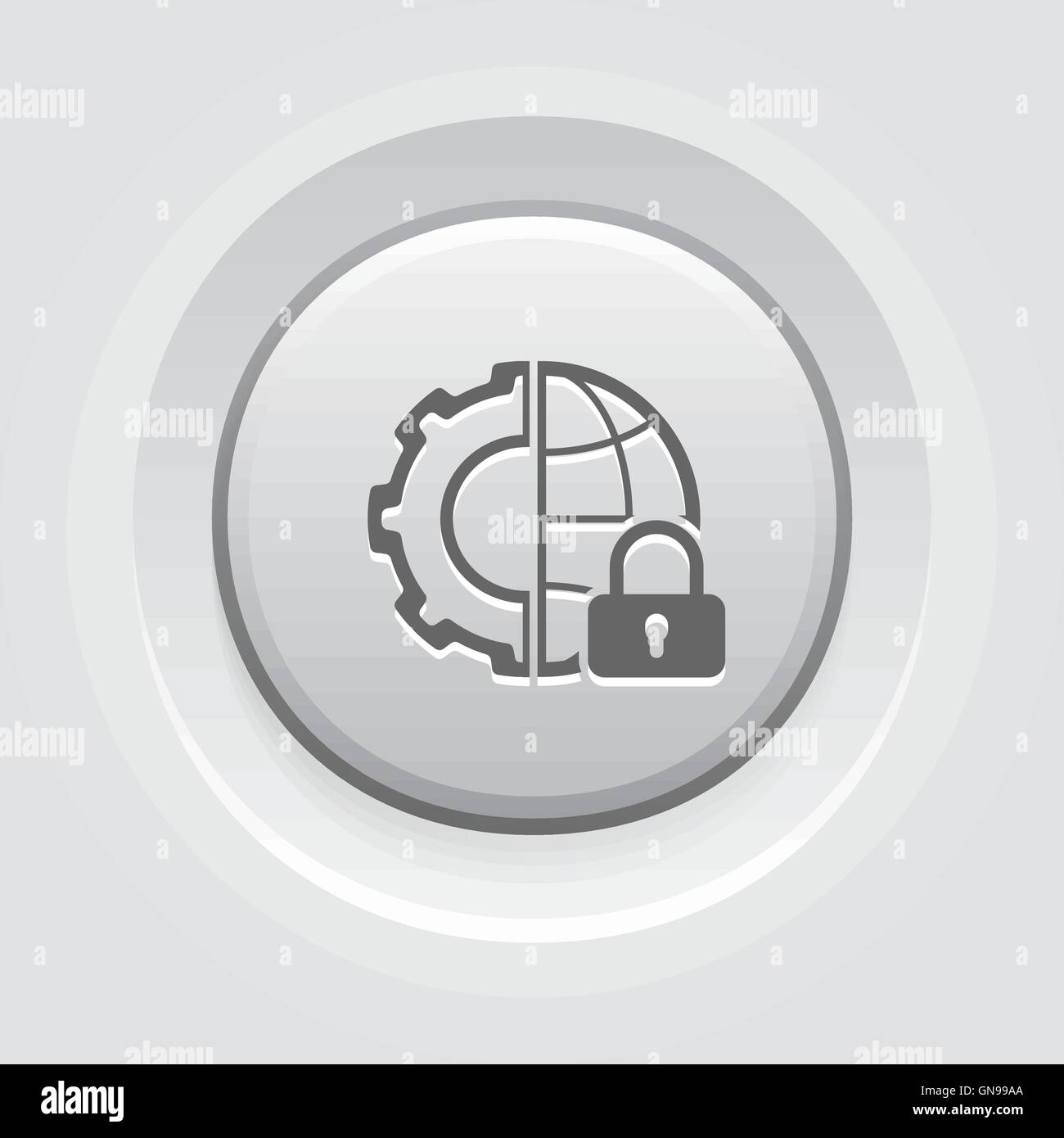 Global Security Icon Stock Vector