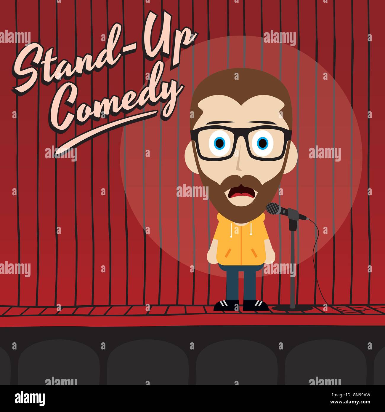 Male stand up comedian cartoon hires stock photography and images Alamy