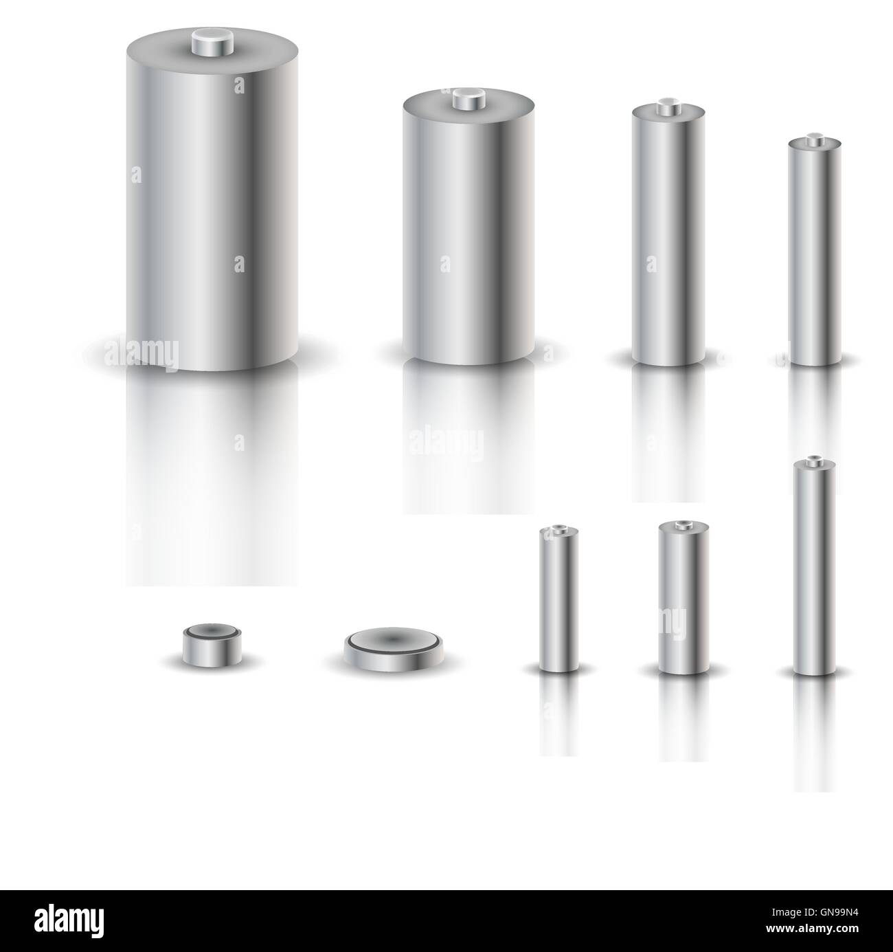 A set of batteries, vector illustration Stock Vector Image & Art - Alamy