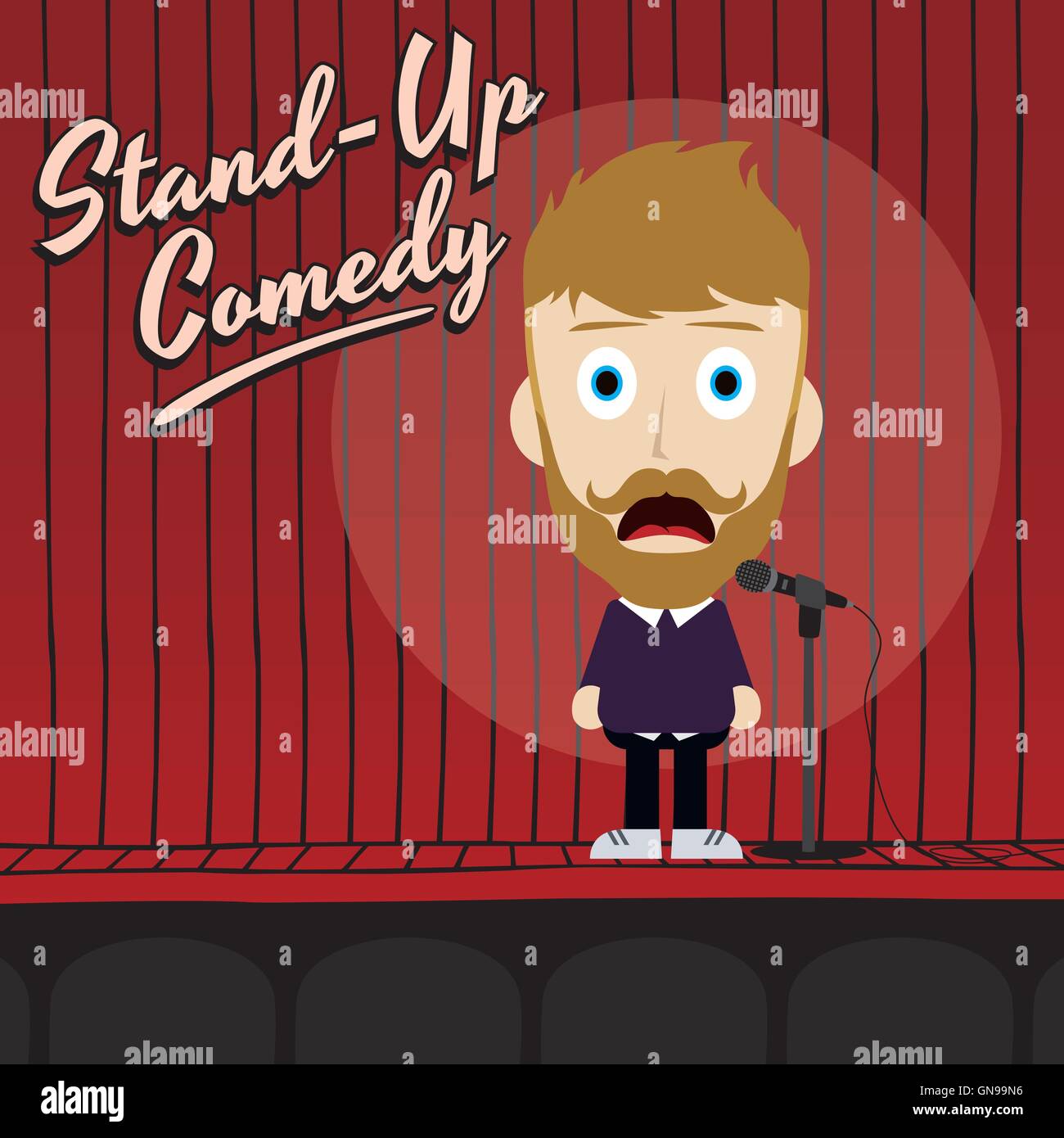 Male stand up comedian cartoon hires stock photography and images Alamy