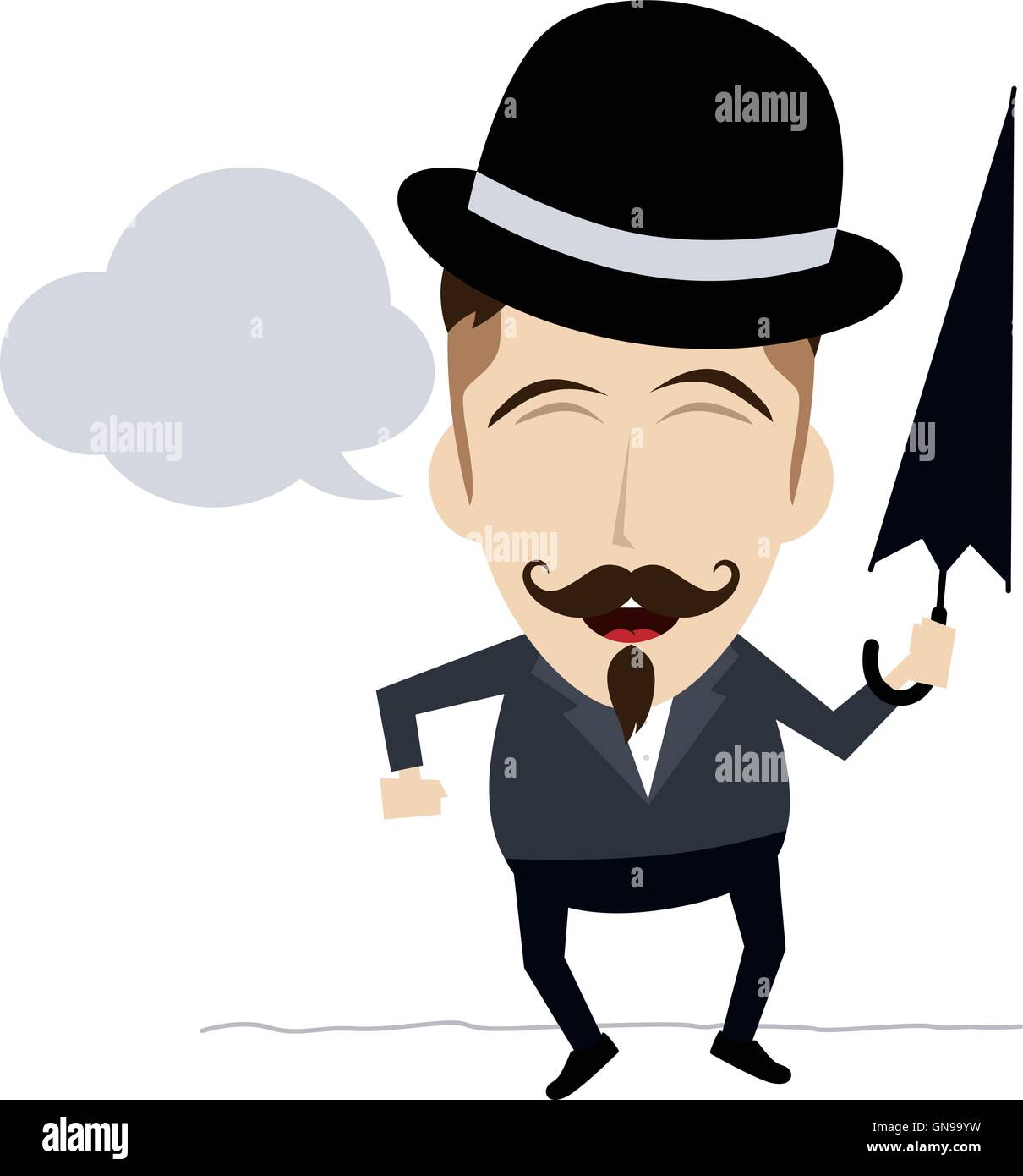 Cartoon umbrella hat hires stock photography and images Alamy