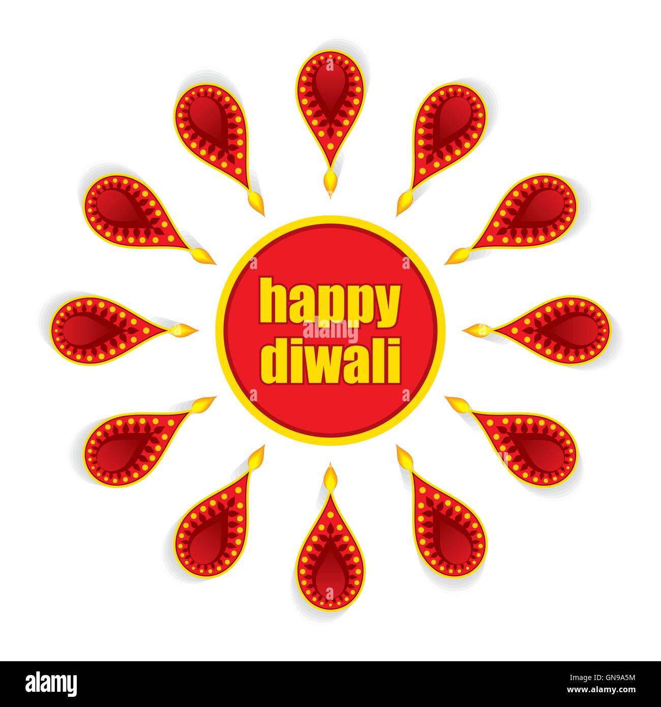 Happy diwali Cut Out Stock Images &amp; Pictures - Alamy