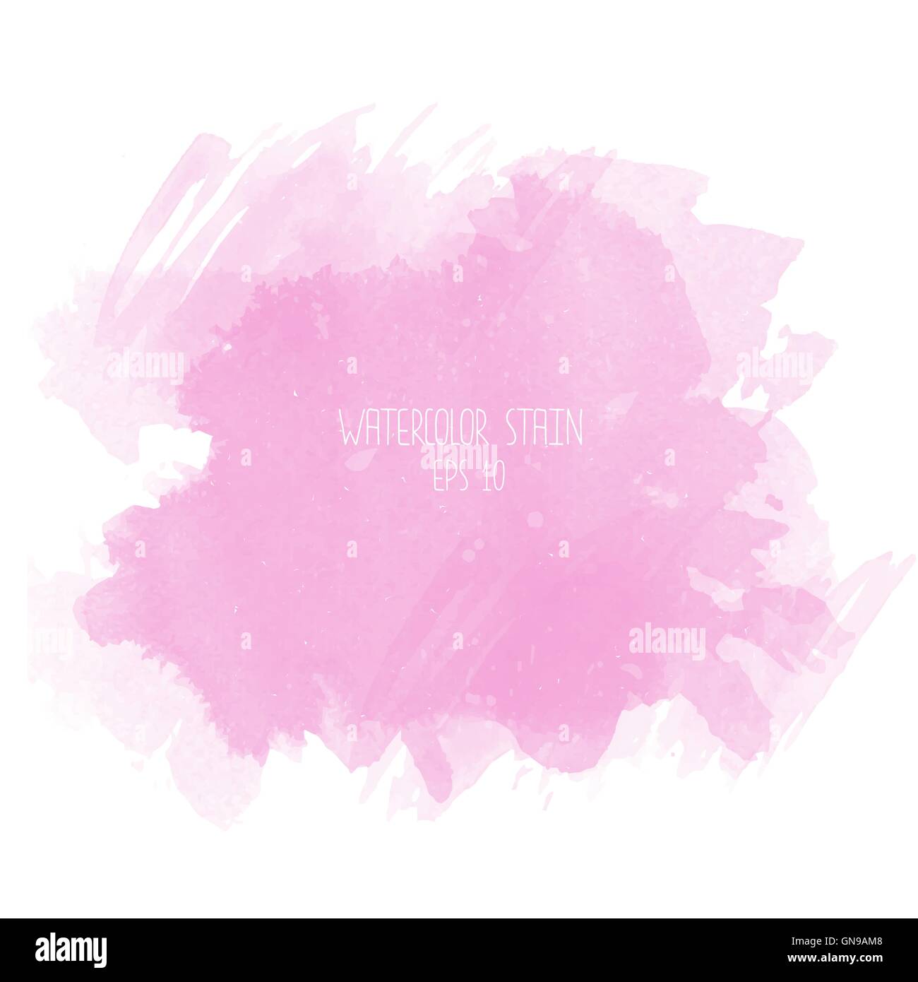 Pink watercolor stain on white background Stock Vector Image & Art Alamy