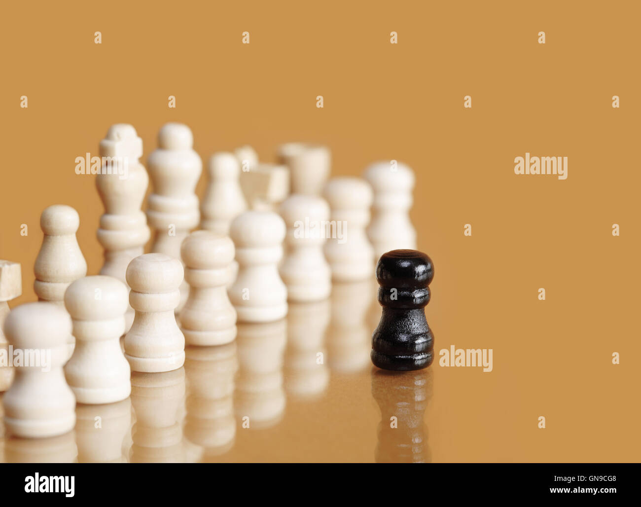 Brave Pawn Stock Photo