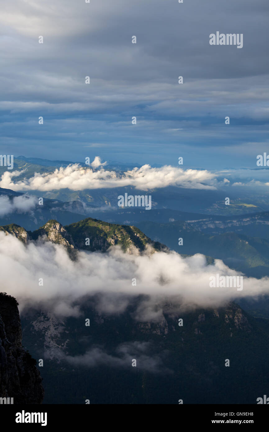 clouds in the italian alps Stock Photo - Alamy
