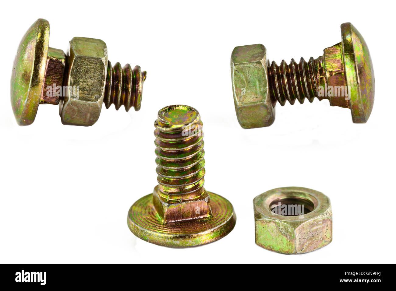 various views of the bolt and nut Stock Photo Alamy