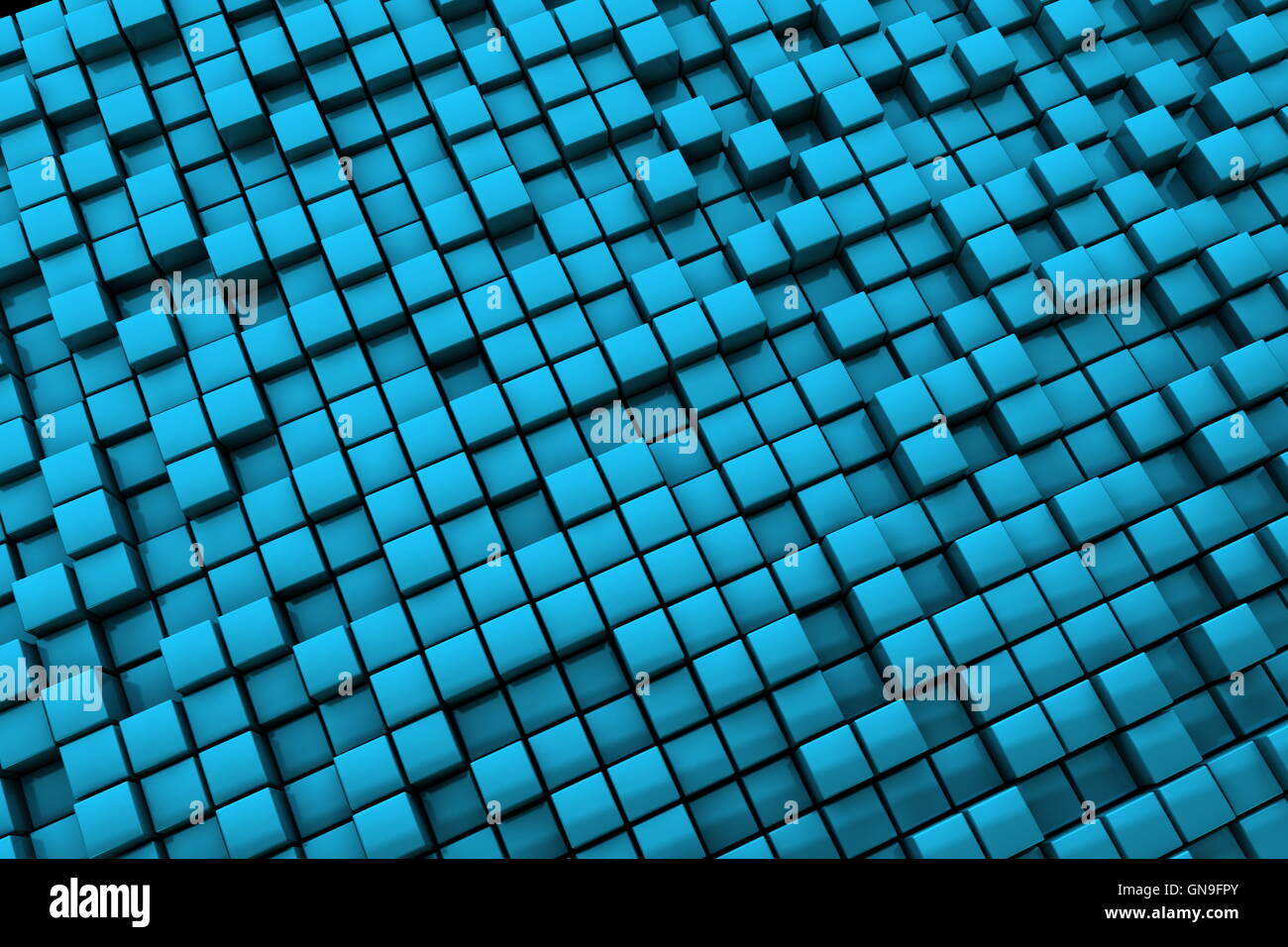Abstract Blue Cubes Background - Long Distance Stock Photo - Alamy