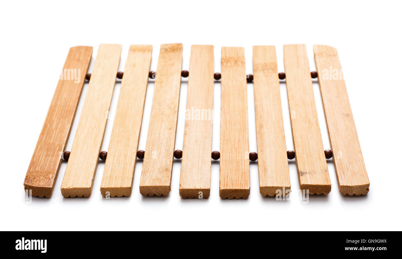 Wooden Trivet Stock Photo