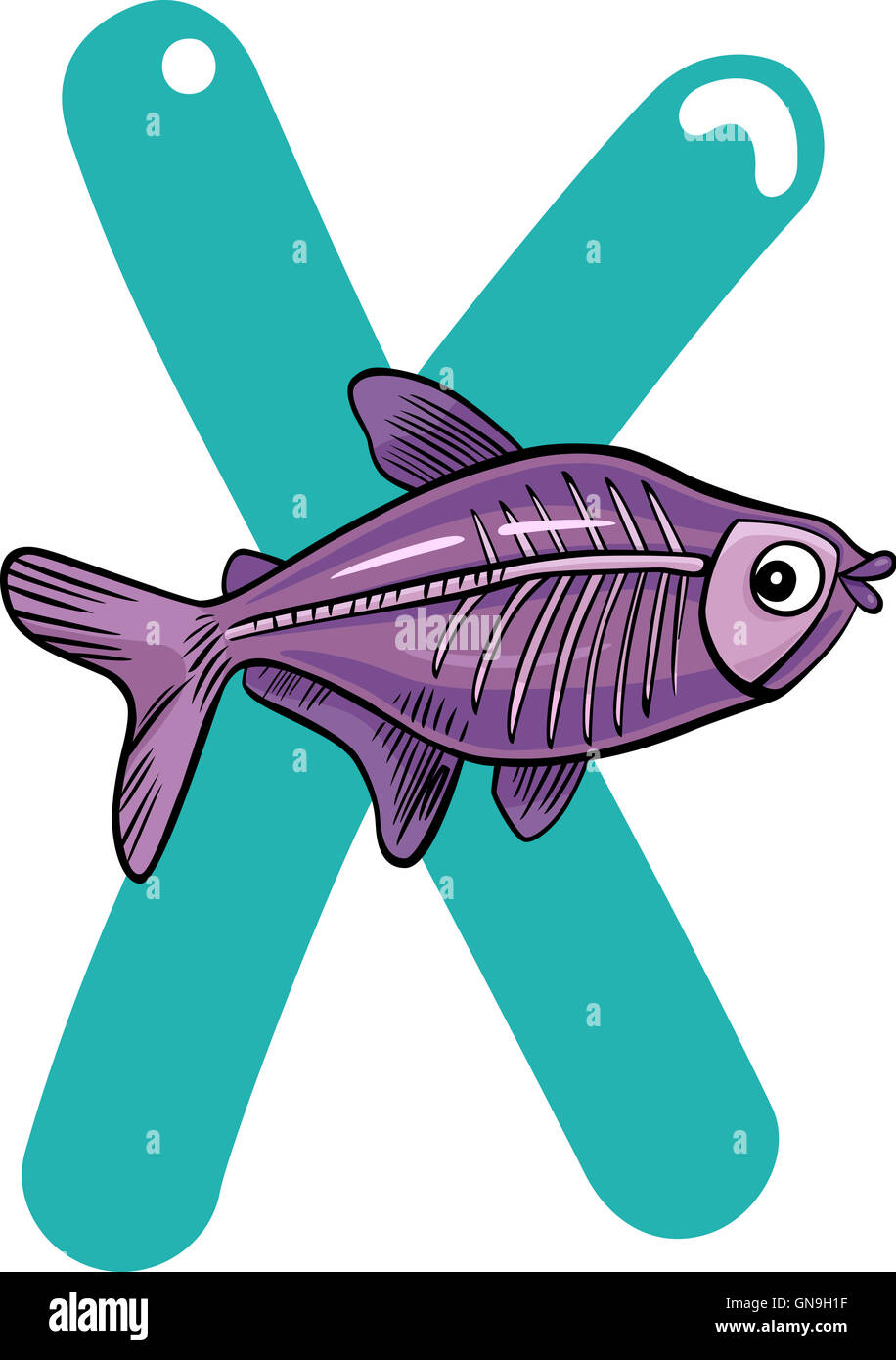 X for x-ray fish Stock Photo